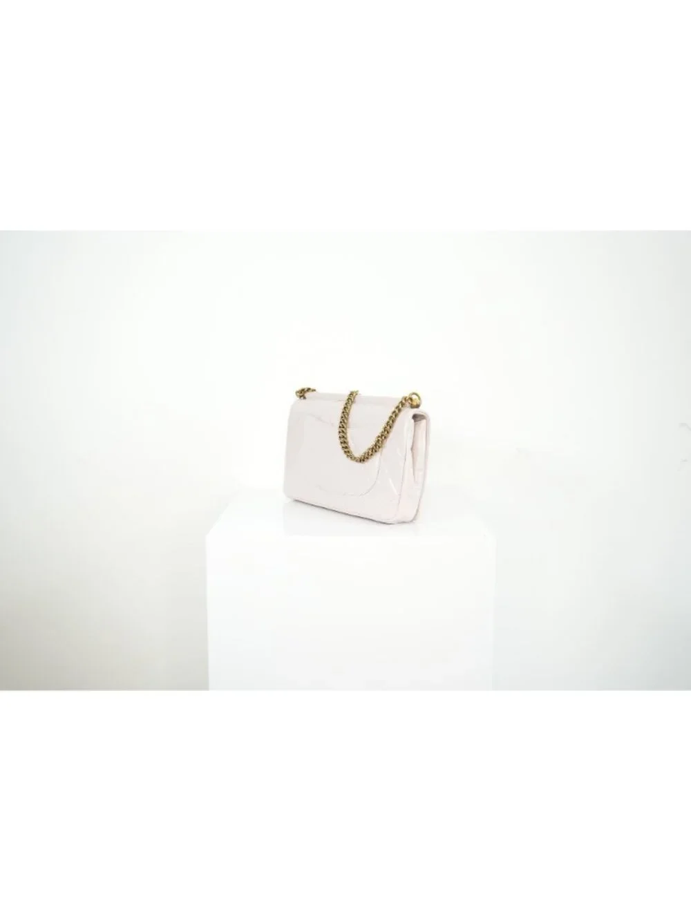 Chanel White Quilted Leather Shoulder Bag
